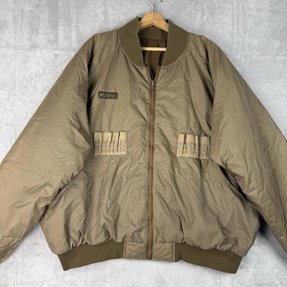 Columbia Other - Vintage Columbia Reversible Tactics Bomber Jacket Tan Insulated Men Size XL Tech